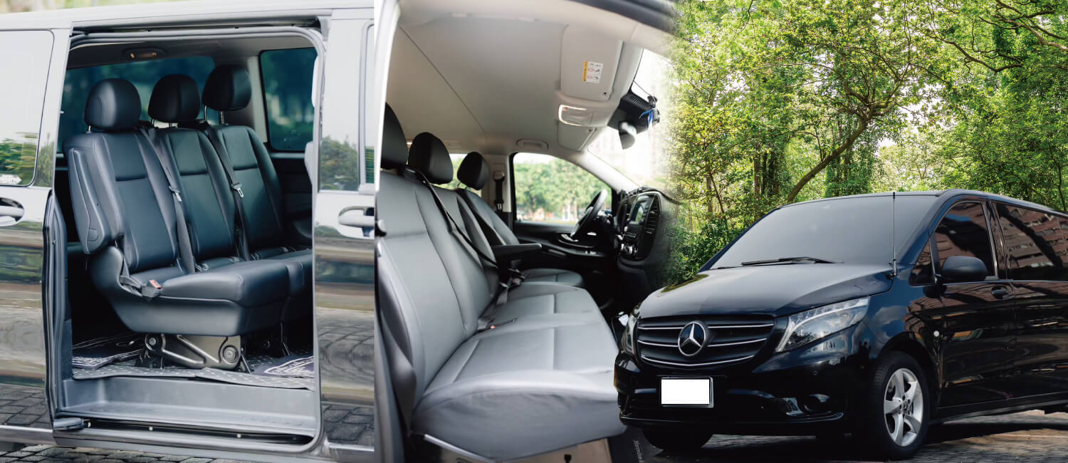 賓士九人座車內豪華座椅空間